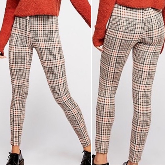 Free People Carnaby Plaid Pant SZ 0 - Picture 1 of 10